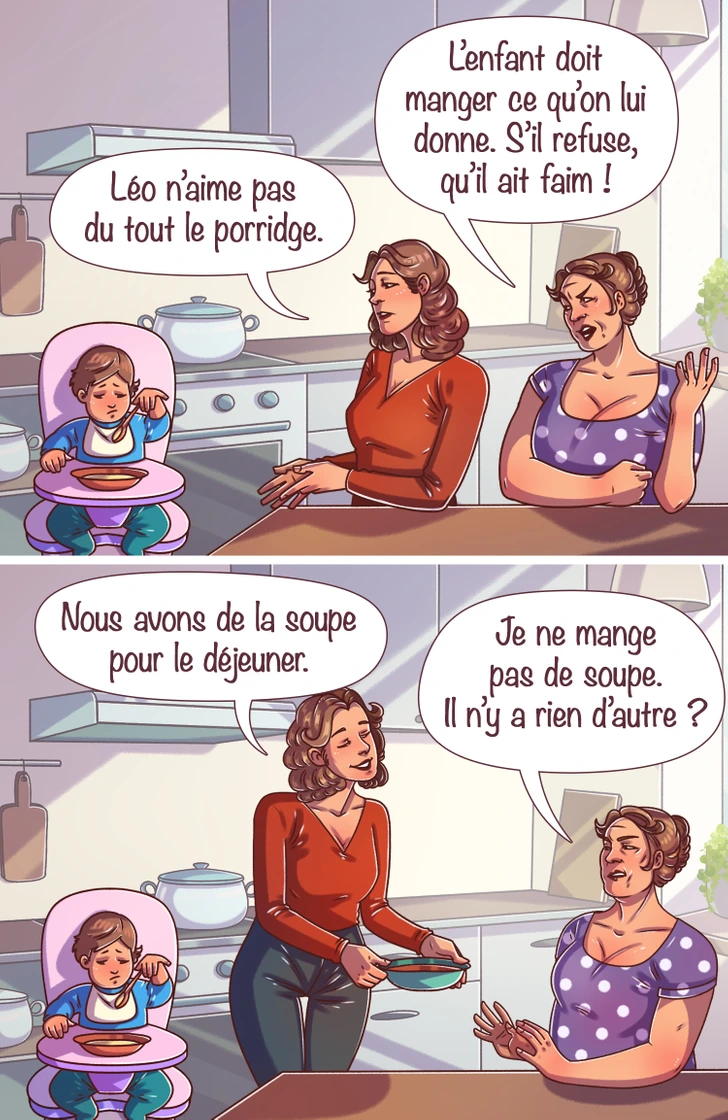 Enfant devant son repas