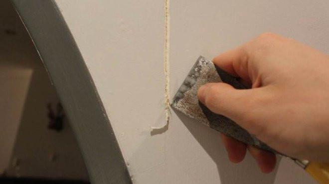 Application de la pâte réparatrice sur différentes surfaces