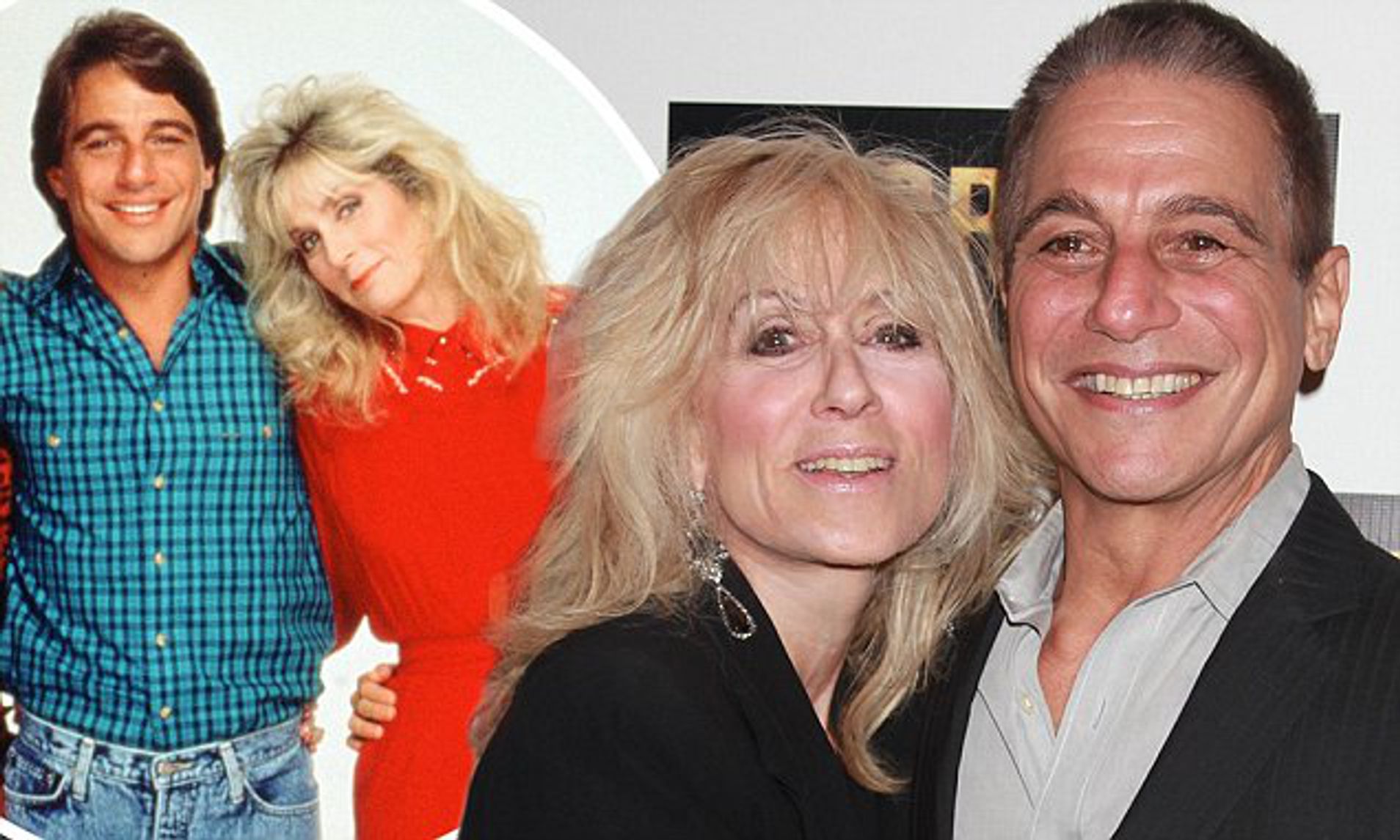 Photo de Judith Light et Tony Danza sur le plateau de 'Madame est servie'
