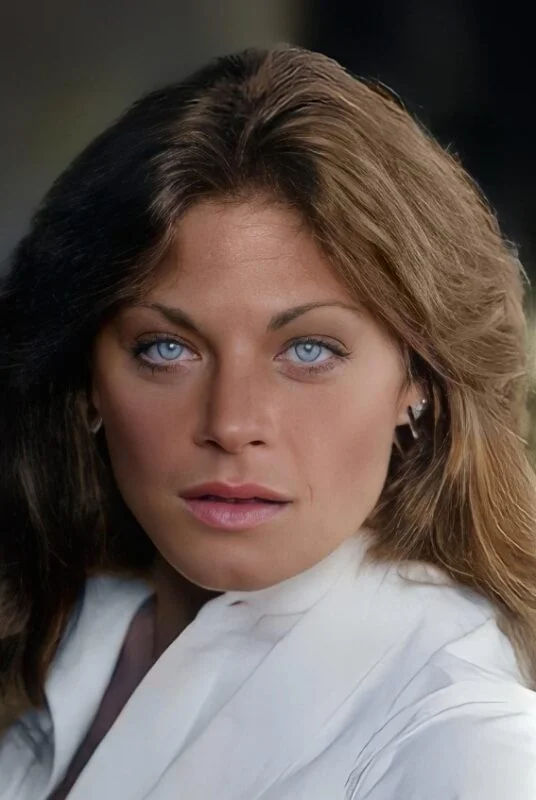 Meg Foster jeune avec son regard caractéristique