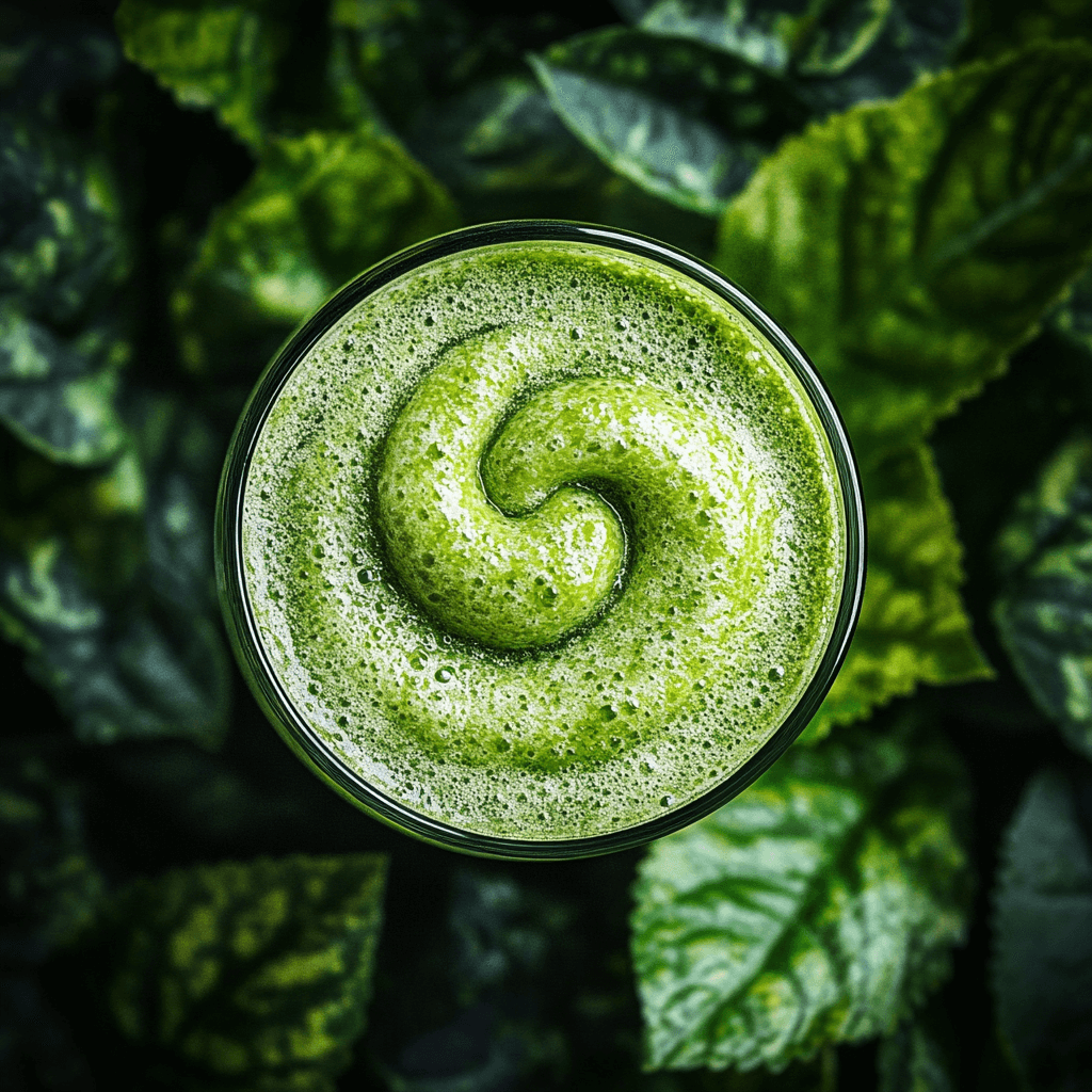 Smoothie vert au pourpier