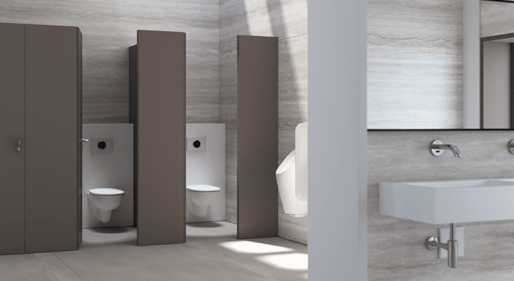 Toilettes publiques modernes