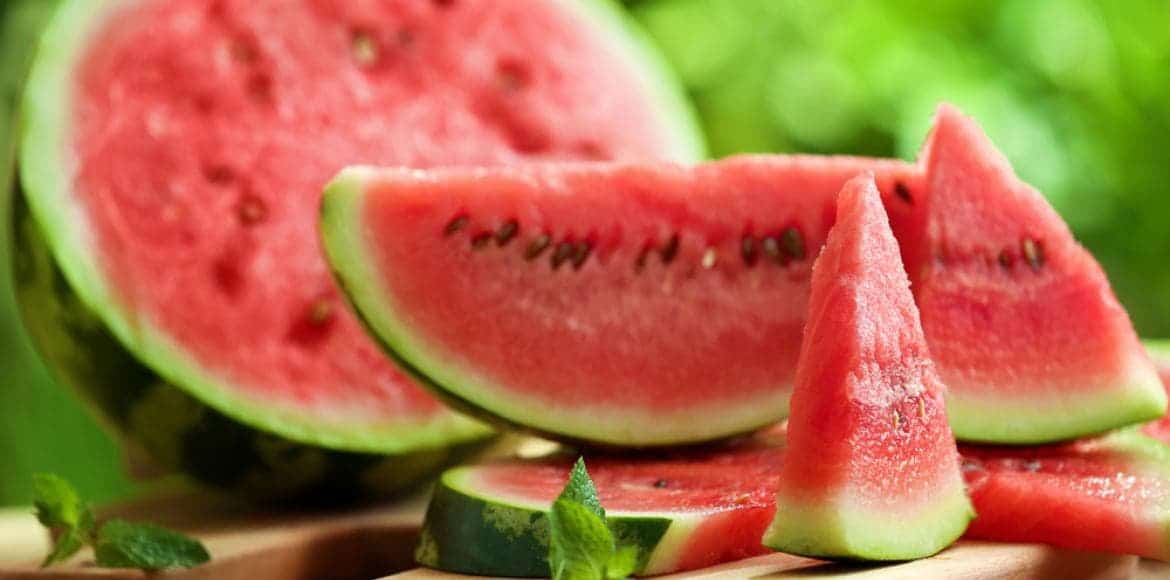 Morceaux de pastèque juteux