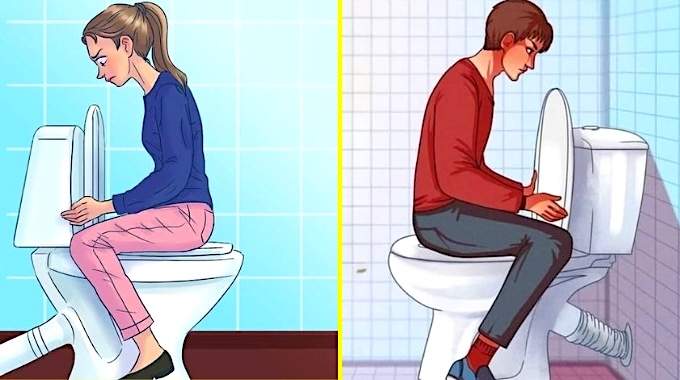 Position alternative sur toilettes