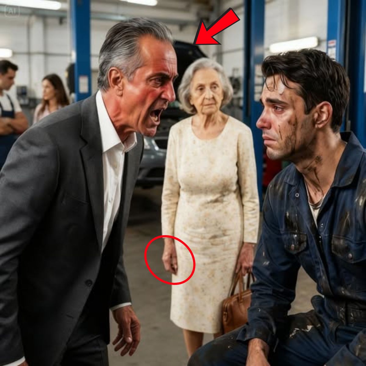 Portrait d'un jeune mécanicien sérieux