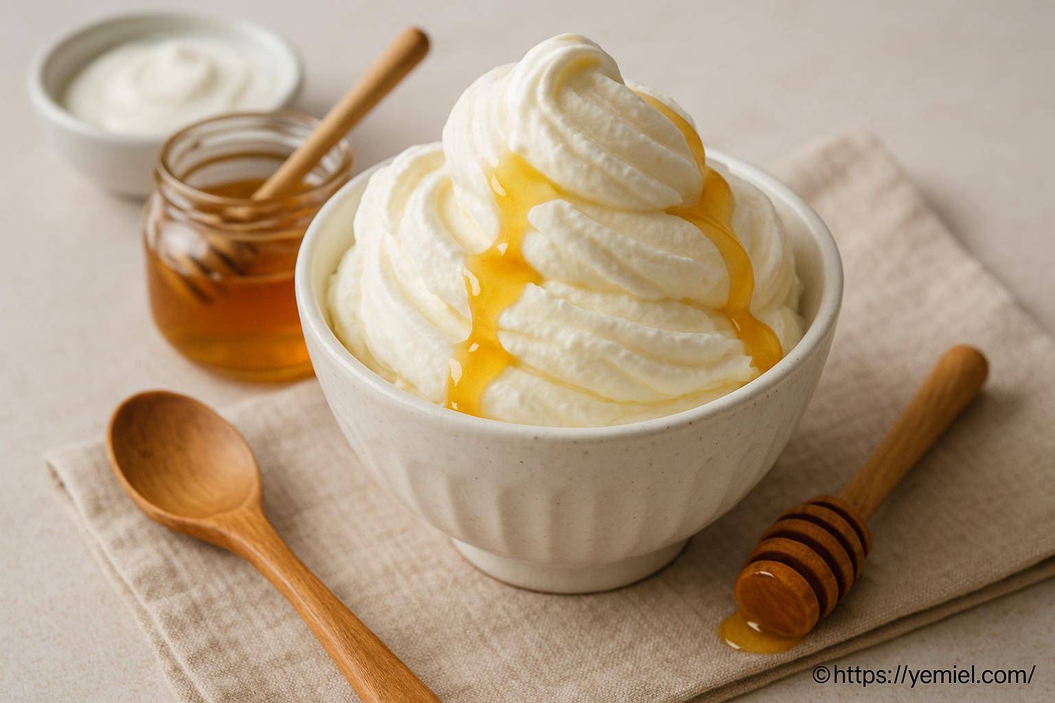 Pot de miel et ingrédients naturels pour une recette beauté