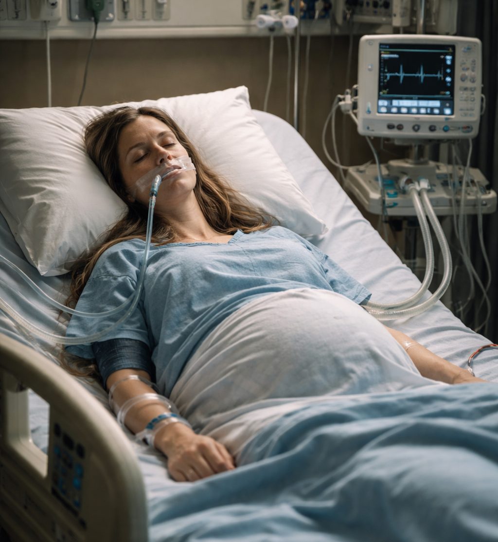 Femme dans le coma à l'hôpital