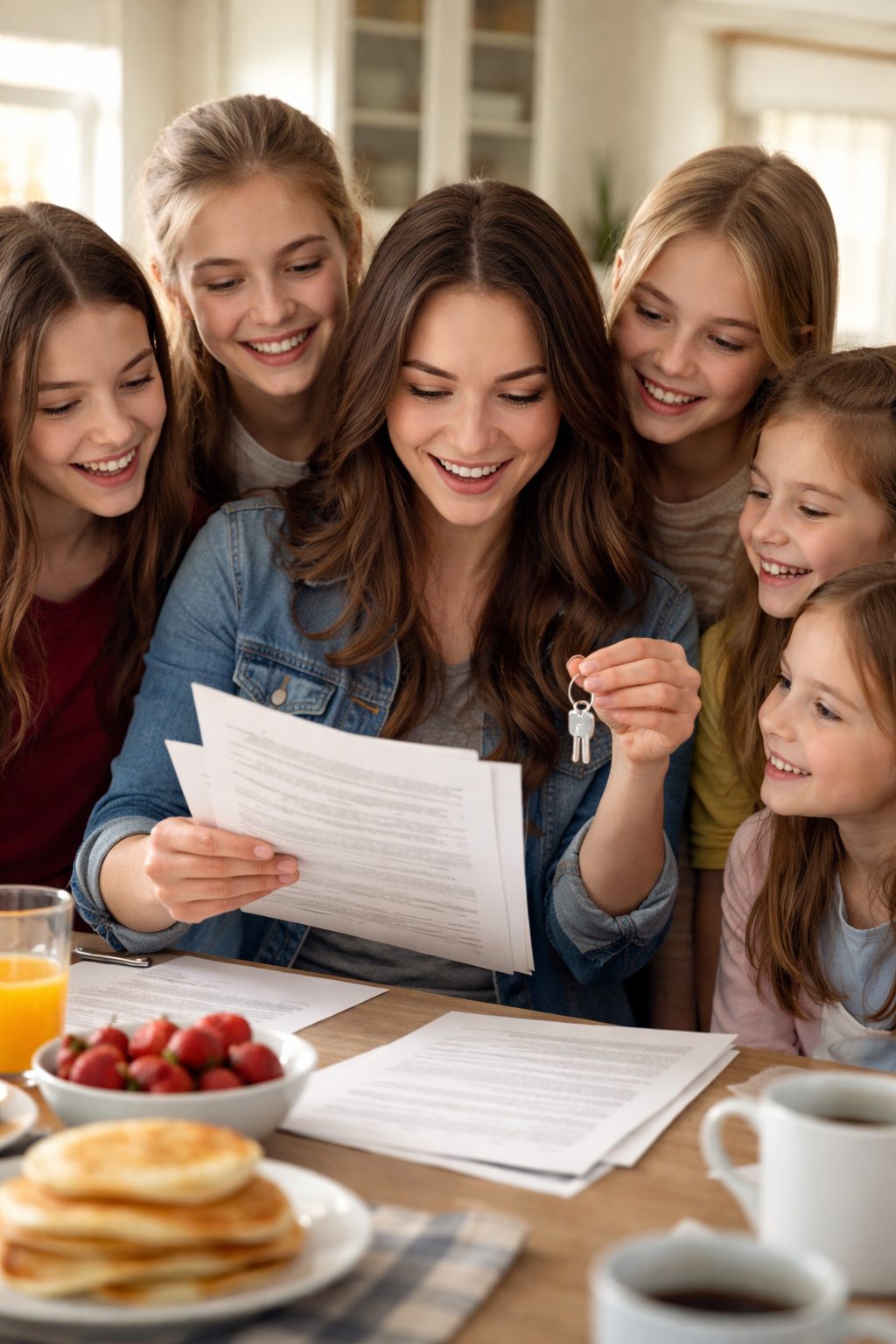 La jeune femme, déterminée, tenant des documents officiels lors d'une discussion sérieuse