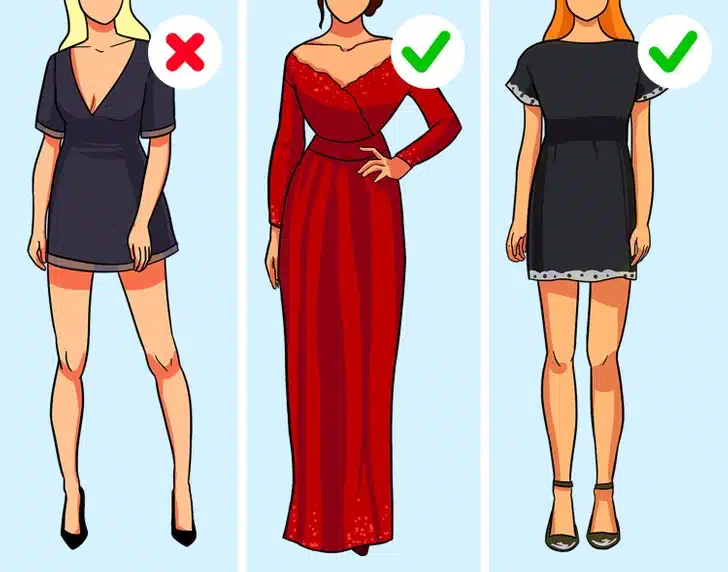 Femme élégante avec un décolleté discret