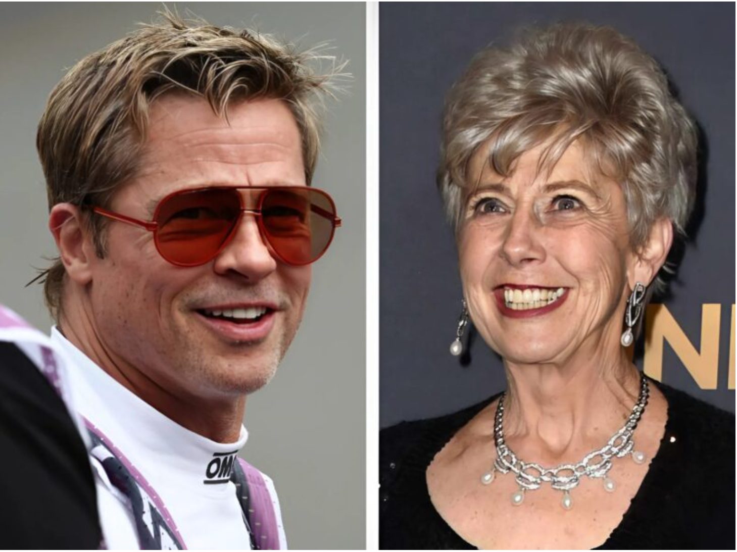 Brad Pitt et sa mère Jane partageant un moment complice