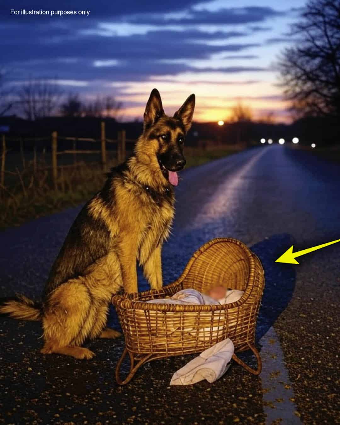 L’instinct d’un chien abandonné sauve la vie d’un nouveau-né laissé dans une boîte au bord de la route