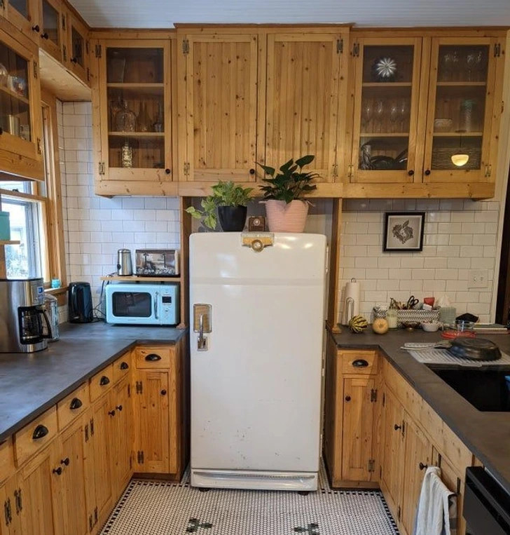 Réfrigérateur vintage des années passées