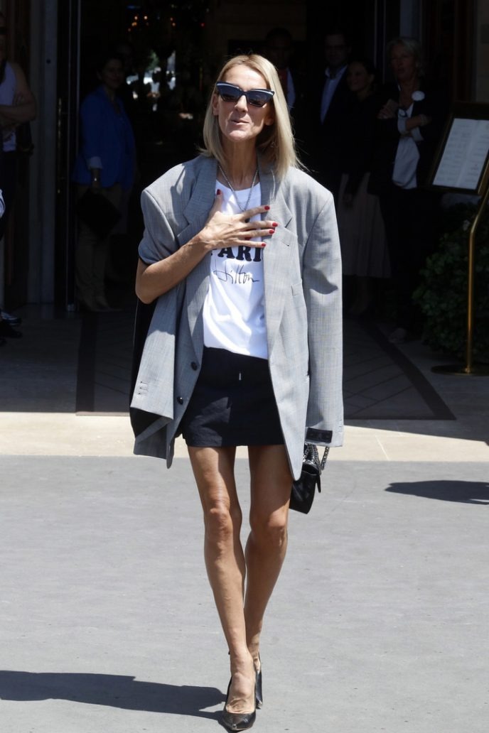 Céline Dion, silhouette élancée et regard intense