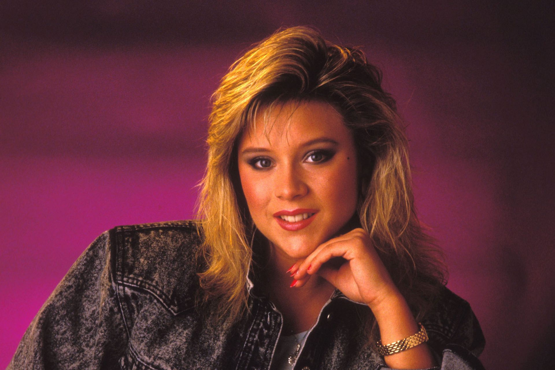 Samantha Fox dans un look iconique