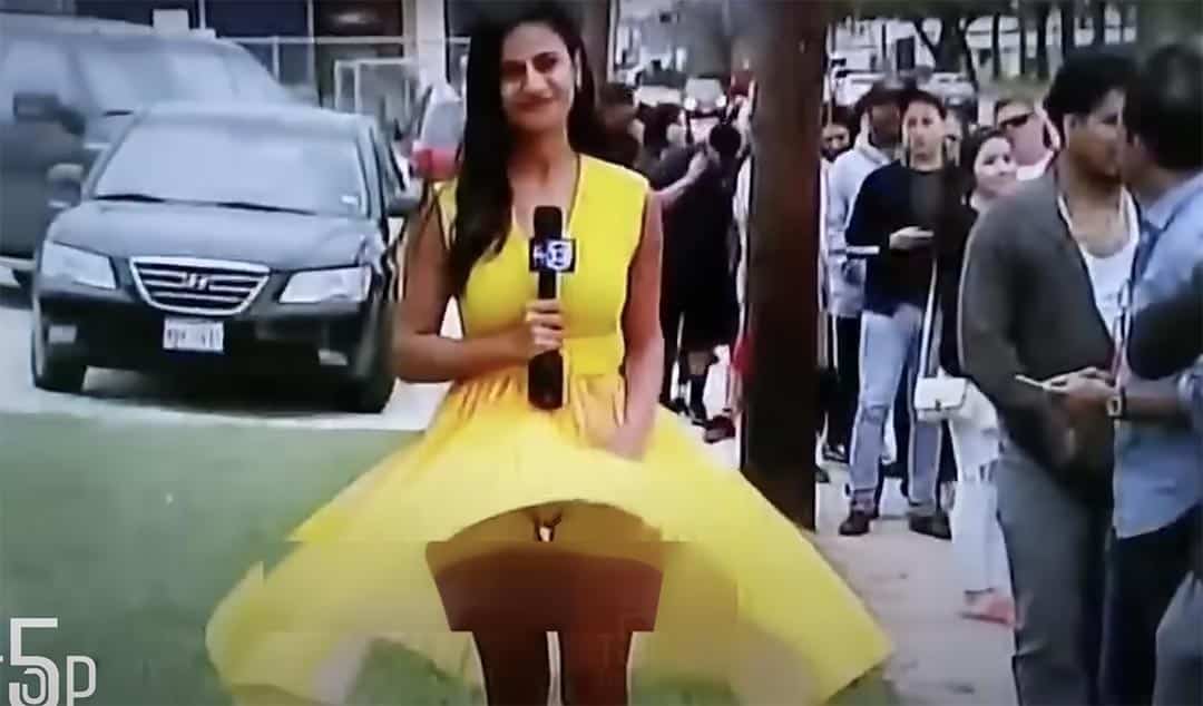 Météo capricieuse : quand une bourrasque transforme un reportage télé en instant de grâce virale