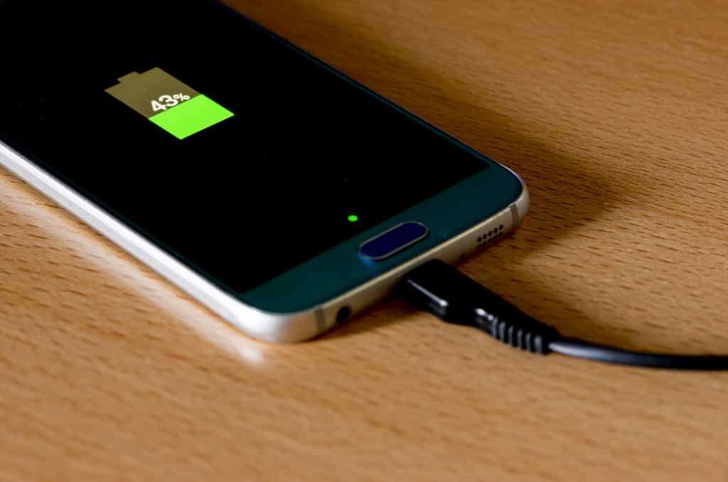 Smartphone en charge