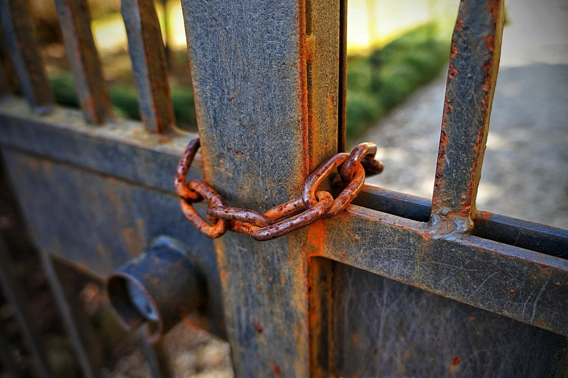 Métal rouillé avant traitement