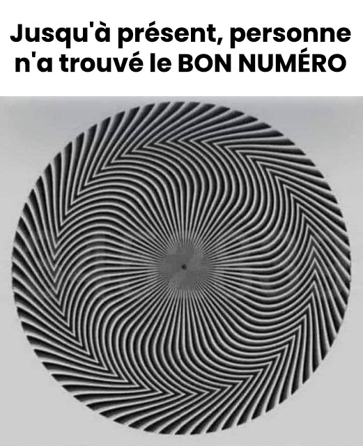Illusion d'optique avec chiffres cachés