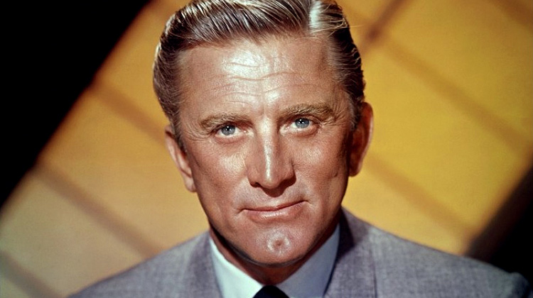 Portrait de Kirk Douglas, regard intense et charismatique