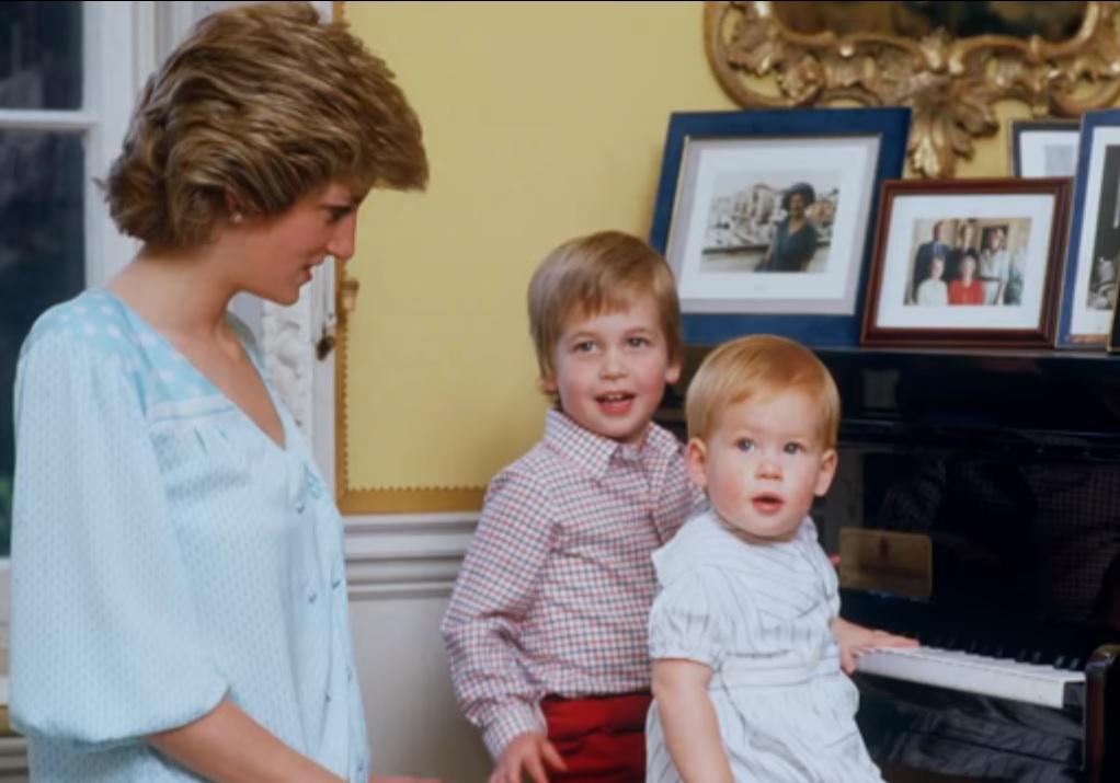 Diana, William et Harry partageant un moment complice en famille