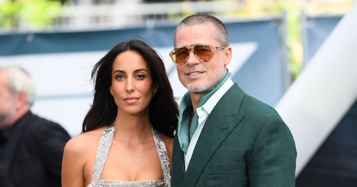 Montage photo de Brad Pitt et Inès de Ramon en Grèce