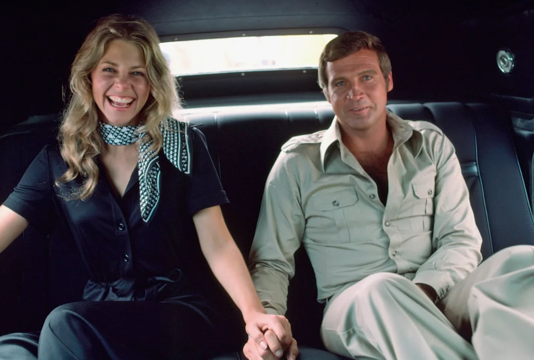 Photo d'archive d'une scène de tournage sur le plateau de Super Jaimie