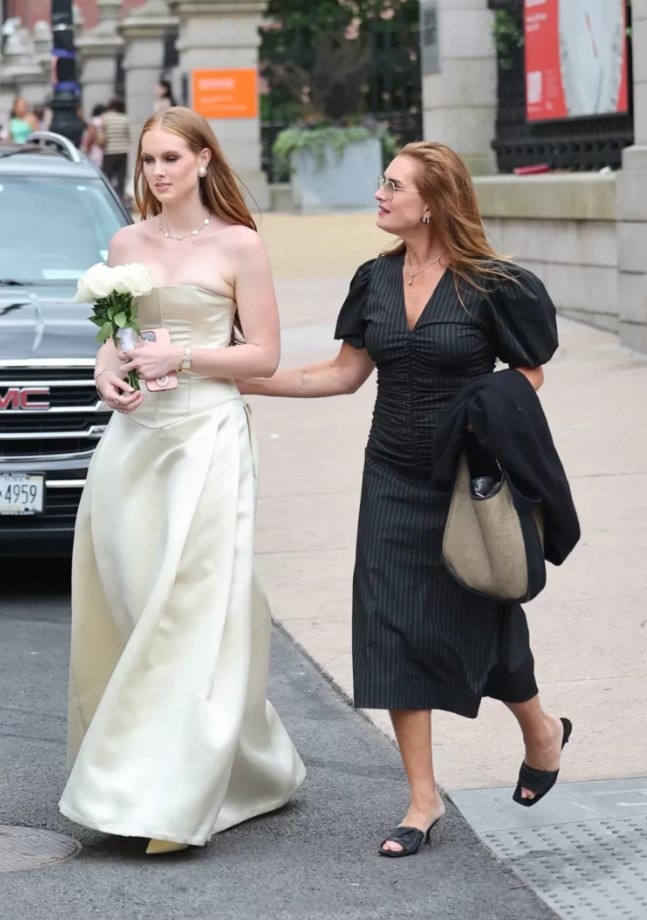 Comparaison des portraits de Brooke Shields et de sa fille Greer