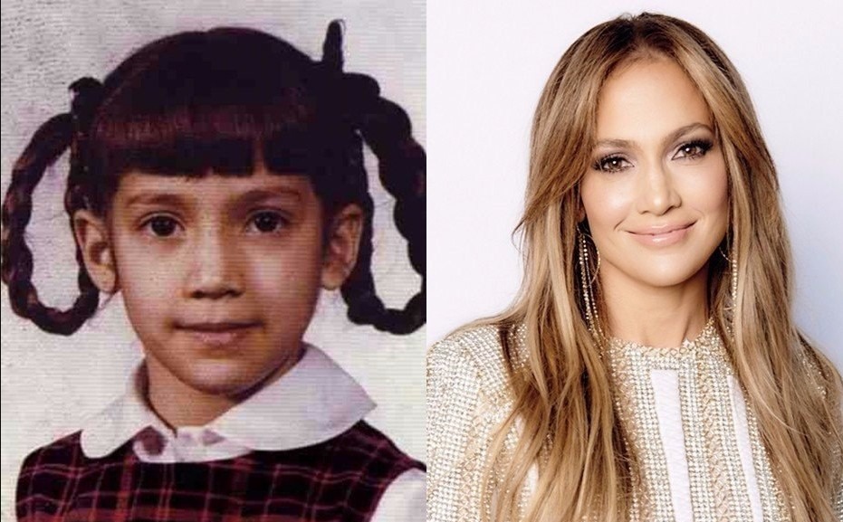 Photo de classe de Jennifer Lopez enfant