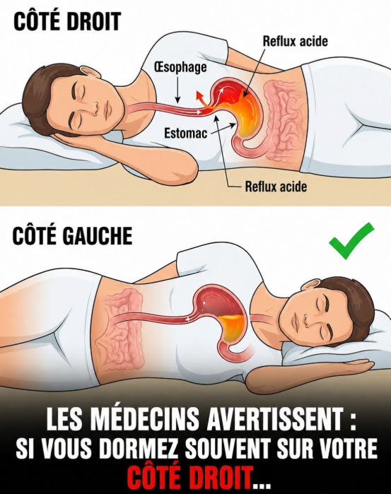 Reflux nocturnes : pourquoi dormir sur le côté gauche change vraiment tout