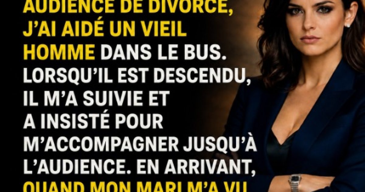 Elle aide un inconnu dans le bus sans savoir qu'il va changer le cours de sa vie