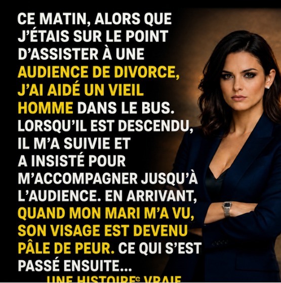 Elle aide un inconnu dans le bus sans savoir qu'il va changer le cours de sa vie