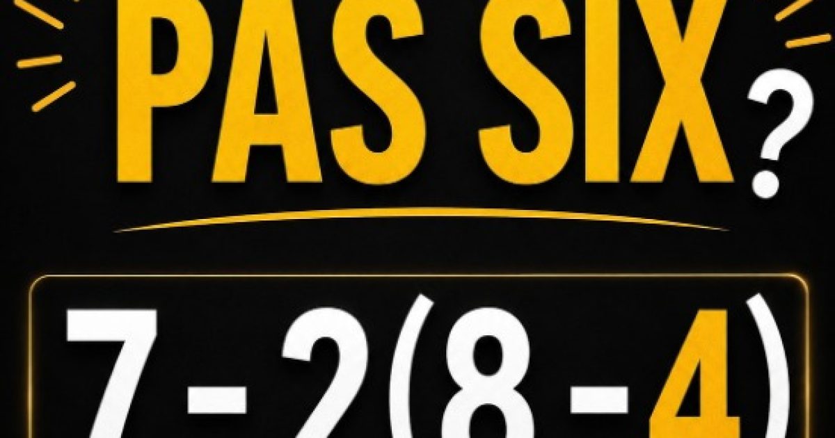 7 − 2(8 − 4) : l'équation qui divise Internet et dont la réponse va vous surprendre