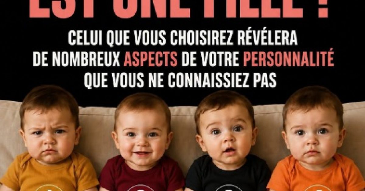 Ce test des bébés qui fait le buzz révèle votre vraie personnalité en un seul regard