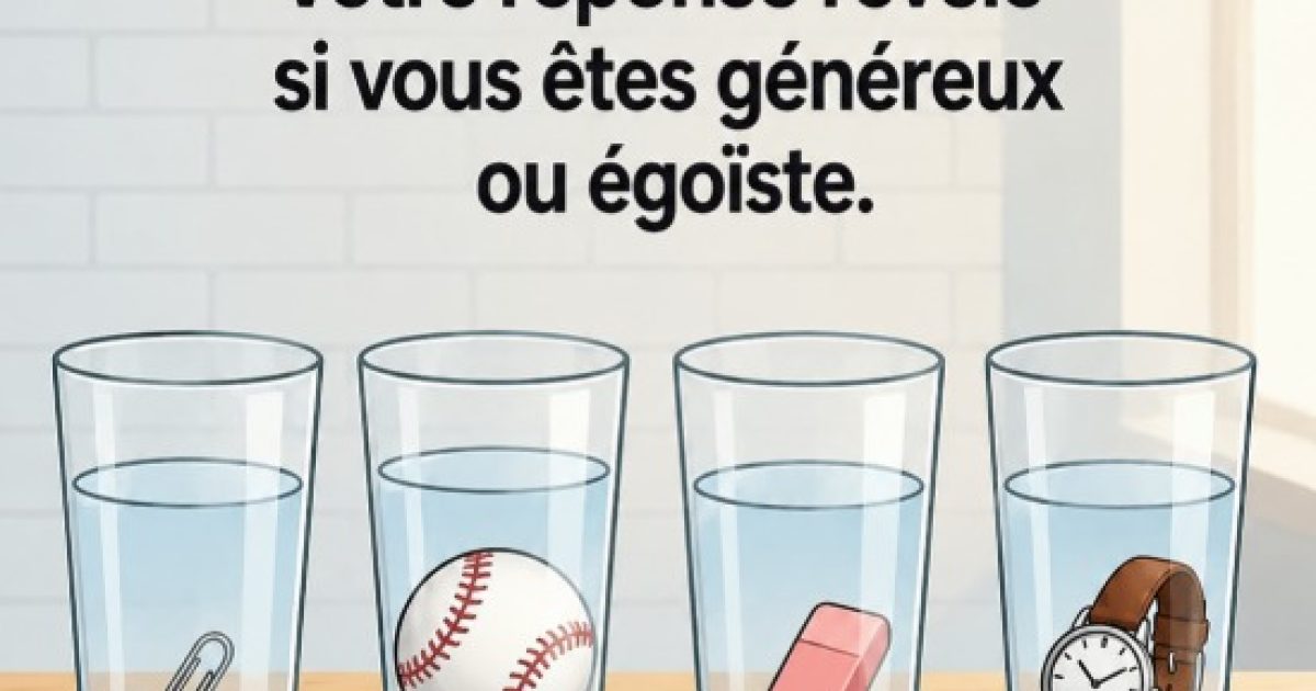 Quel verre contient le plus d'eau ? Ce test visuel en dit long sur votre façon de penser
