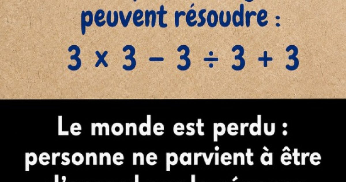 Ce calcul mathématique ultra simple divise tout le monde sur Internet : trouvez-vous la bonne réponse ?
