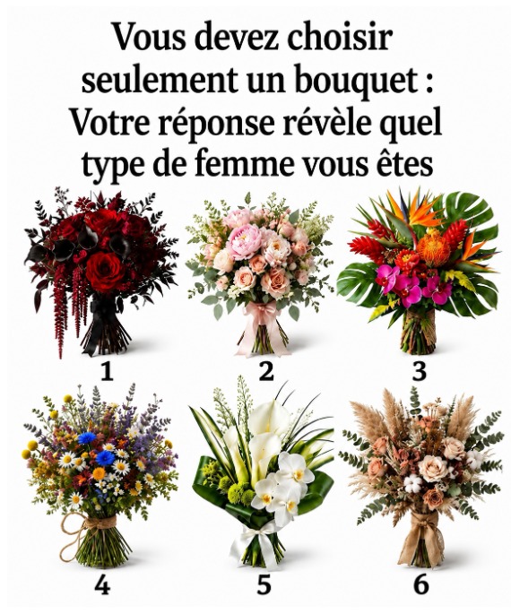 Test de personnalité : le bouquet que vous choisissez révèle qui vous êtes vraiment