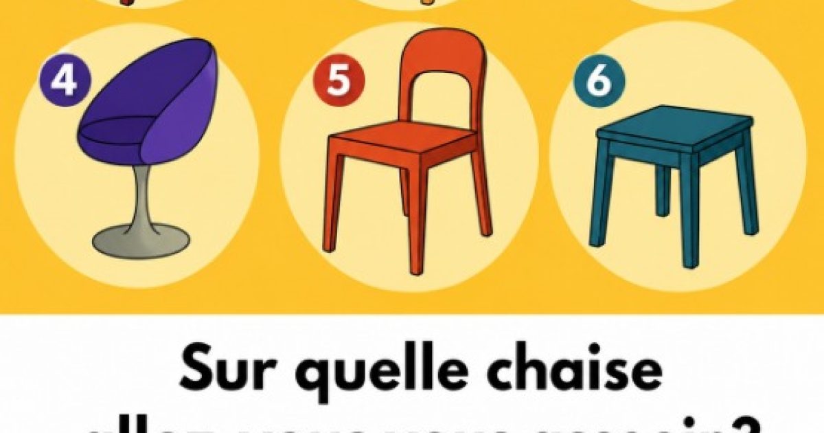 Quelle chaise choisissez-vous ? Ce test visuel en dit long sur votre personnalité