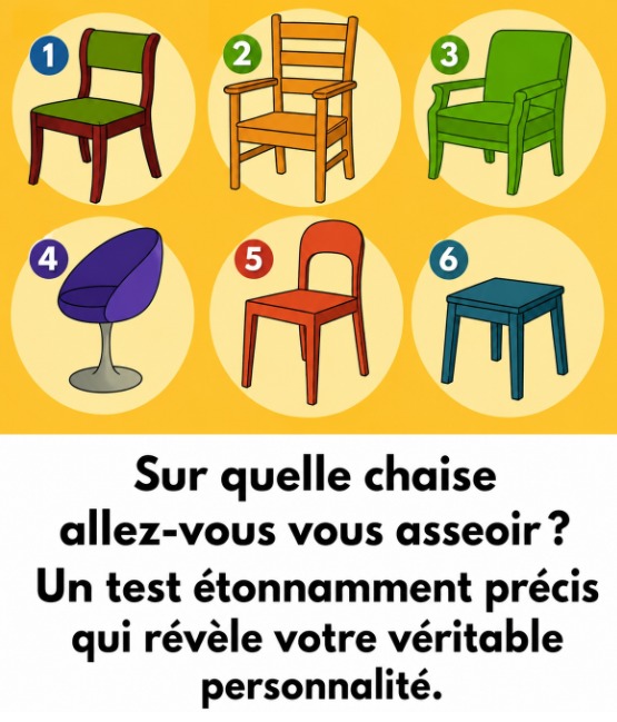 Quelle chaise choisissez-vous ? Ce test visuel en dit long sur votre personnalité