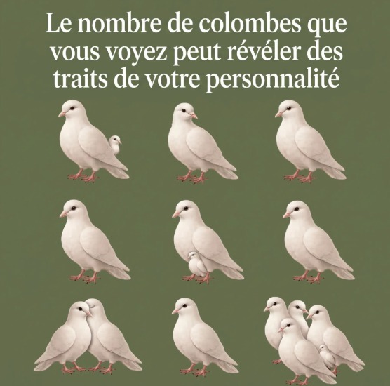 Test visuel : la première colombe que vous voyez dévoile qui vous êtes vraiment