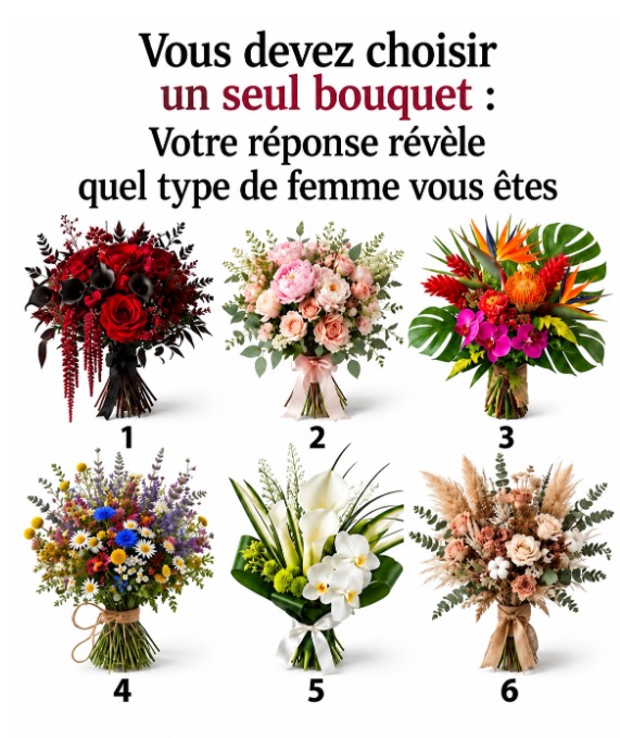 Test visuel : quel bouquet de fleurs révèle votre vraie personnalité ?