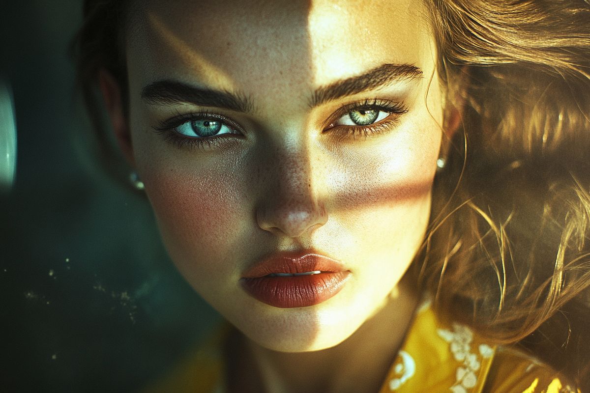 Une femme pensive lors d'un barbecue en famille