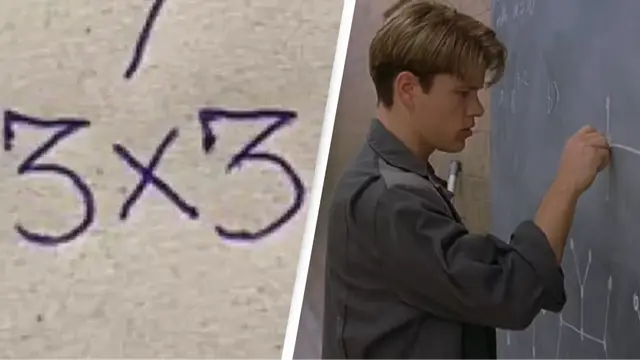 Illustration d'une équation mathématique sur un tableau noir