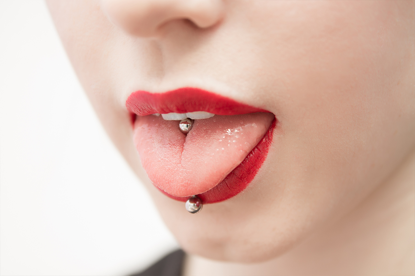 Piercing de langue moderne