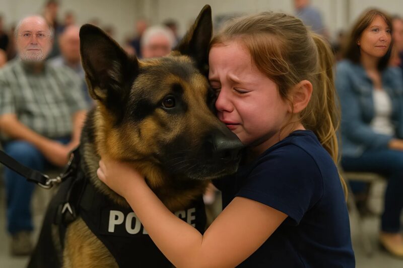 Chien et enfant se retrouvant
