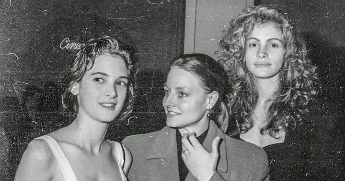 Collage des trois actrices : Winona Ryder, Jodie Foster, Julia Roberts