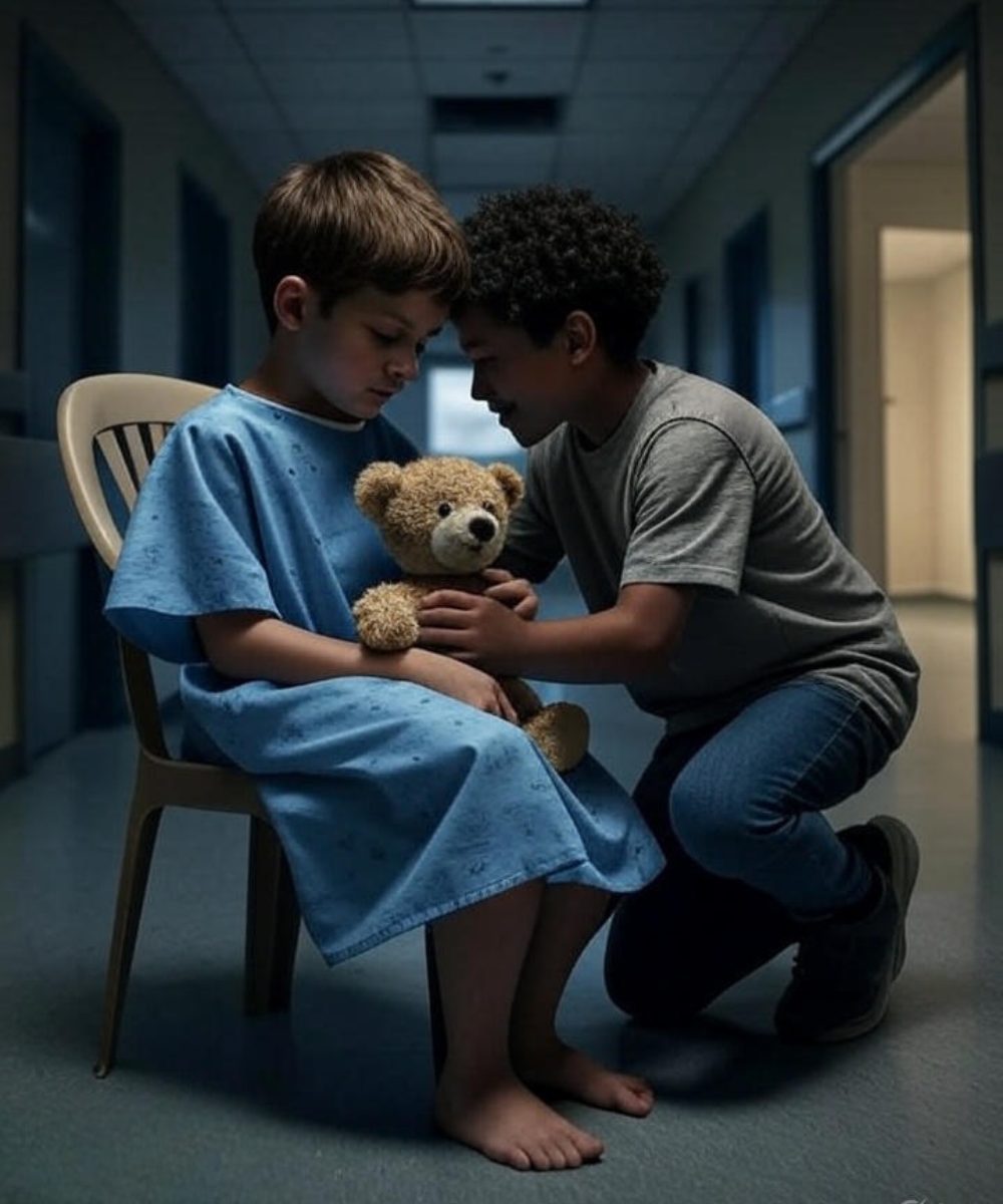 Léo et Nino se retrouvant après la séparation