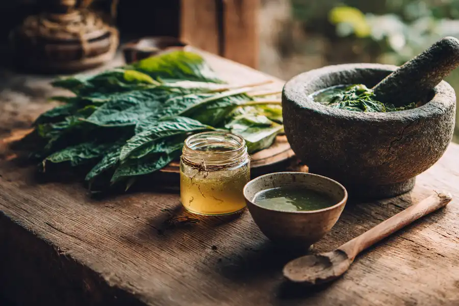 Préparations à base de plantain : thé et baume