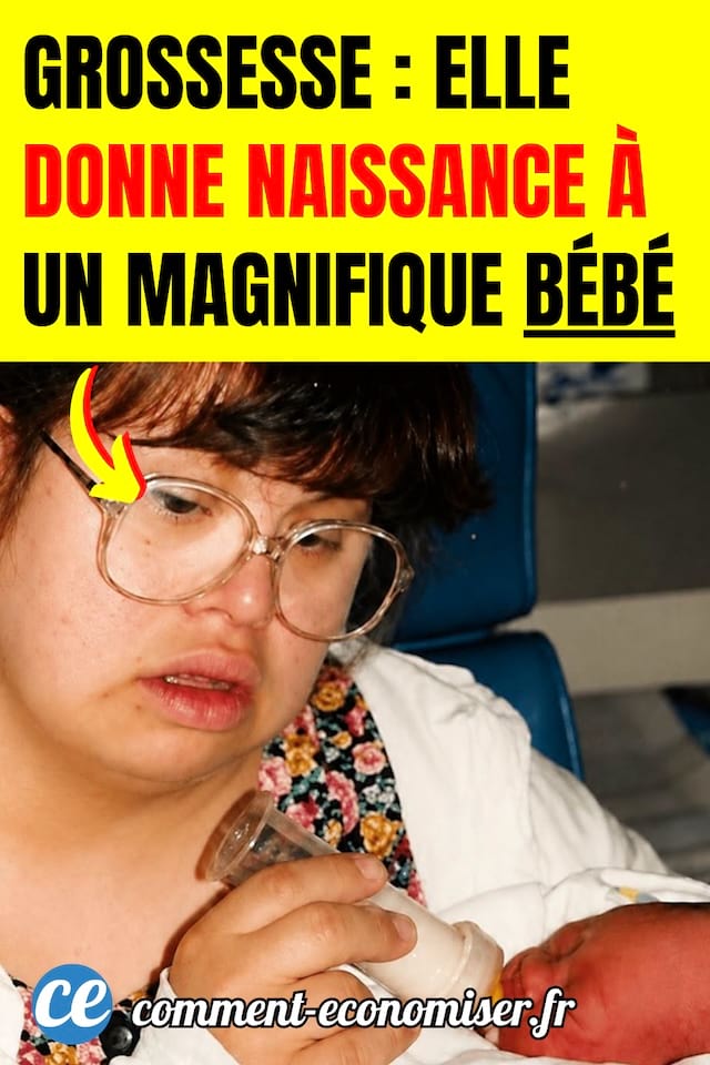 Lisa atteinte de trisomie 21 donne le biberon à son bébé Nic