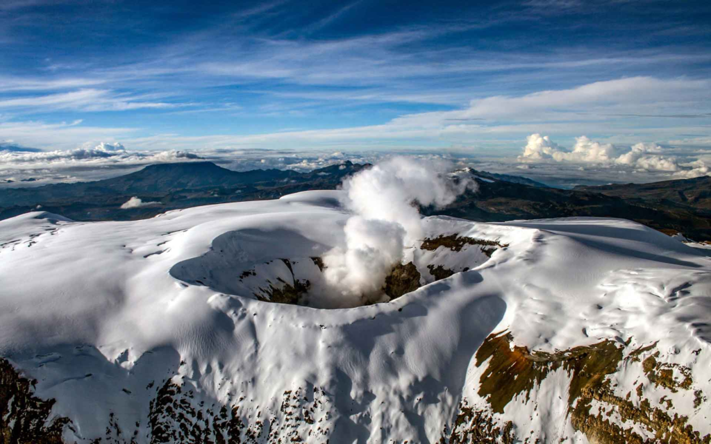 The Nevado del Ruiz volcano