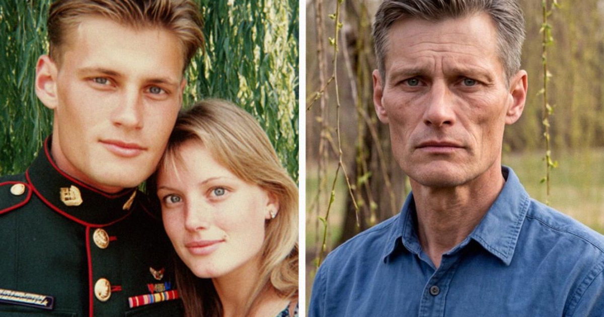 Collage photo évoquant une histoire d'amour de jeunesse près de l'eau